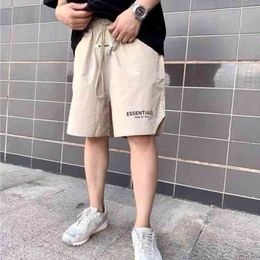 summer new brand casual shorts high street sports fitness stretch shorts men's pants sports five-point short 210329