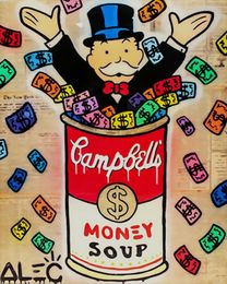 Money Soup Oil Painting On Canvas Home Decor Handcrafts /HD Print Wall Art Picture Customization is acceptable 21050801