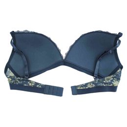 NXY sexy set MiaoErSiDai New Sexy Women Cotton Bra Comfortable Everyday Bra Set Lace Floral Printed Bra Female Brief Lingerie 32-38 BCD Cup 1128
