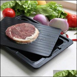 Meat Kitchen, Dining Bar Home Gardenmeat & Potry Tools Aluminium Fast Defrosting Tray Frozen Thawing Fresh Healthy Rapid Defrost Plate Food