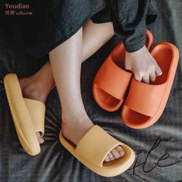 anti slip slippers for home NZ - Youdiao EVA slippers For Women Thick Bottom platform shoes Bathroom Anti-slip waterproof Sandals Man Indoor Slipper For home 210408