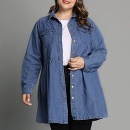 Descuento Camisa De Jean Manga Larga Mujer 2022 en venta en DHgate.com