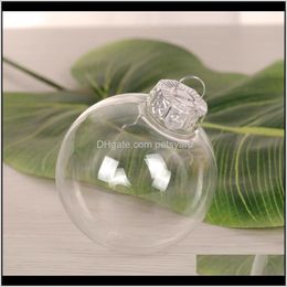 Festive Party Supplies Home & Gardenwedding Decorations Plastic Ball Christmas Tree Pendant Transparent Diy High Permeability Hollow Sphere O