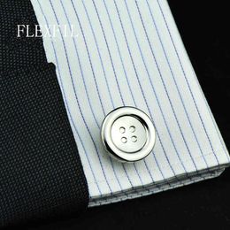 Jewellery fashion shirt cufflinks for mens gift Brand cuff links buttons round High Quality abotoaduras gemelos