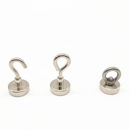 Hooks & Rails 3 Size Powerful Round Neodymium Magnet With Countersunk Hole Eyebolt Magnetic Close Hook Mini Heavy Duty Hanging Hanger Cup Ke