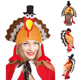 Chicken Leg Hat Christmas Thanksgiving Decoration Adult Carnival Festive Turkey Hats Cap Party