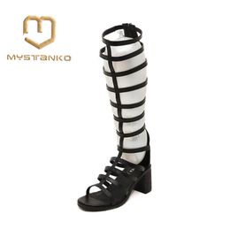 Summer Women's High-profile Sandals High-heeled Sexy Cross Strappy Roman Style Girl's High Heel TY-69