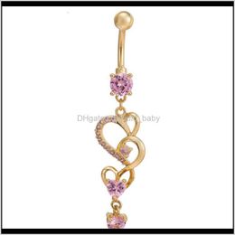 & Bell Drop Delivery 2021 Designer Summer Style Arrivel Body Jewellery Button Rings Dangling Navel Belly Ring Piercing Xxyns