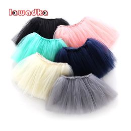 Lawadka Summer Skirts For Girls Cotton Lace Mini Tutu Short Skirt Casual Kids Girls Clothing Pink Black Party Children's Clothes 210331