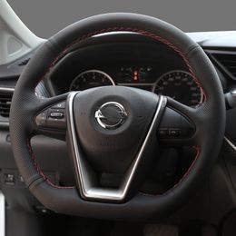 For Nissan New LANNIA TERRA X-TRAIL maxima DIY suede leather steering wheel cover modified grip cover