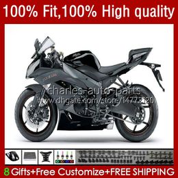 Injection Fairings For KAWASAKI NINJA 600CC ZX 6R 6 R 636 600 CC 2009-2012 13No.26 glossy grey ZX600 ZX636 ZX6R 09 10 11 12 ZX-636 ZX600C ZX-6R 2009 2010 2011 2012 OEM Bodys