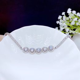 2020 est moissanite bracelet for women Jewellery shiny better than diamond real 925 silver GRA certificate girl birthday gift