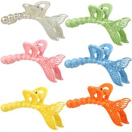 Fashion Exquisite solid color fishtail Hairpin Barrette for Women Girl Hair Claws Accessories Headwear