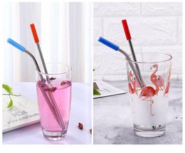 More size stainless steel straw straight and bent 8.5"/ 9.5" /10.5" reusable drinking straw with processed nozzles k