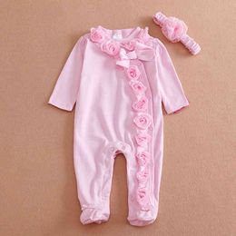 Baby Clothing Christma Girl Clothes Bow Romper Set Jumpsuit Hat 2Pcs Cute Infant Girls Rompers suit 210515