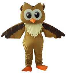 Stage Performance Brown Owl Mascot Costume Halloween Christmas Cartoon Character Outfits Suit Advertising Leaflets Clothings Carnival Unisex Adults Outfit