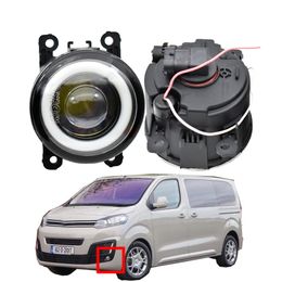 Fog light with 2 x Car Accessories high quality headlights Lamp LED DRL for Citroen SpaceTourer 2016-2018