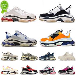 36-45 Fashion Luxurys Designers Shoes Paris 17FW Casual Men Women Platform Dad Shoe Triple S Clear Sole Trainers Track Outdoors Sports Crystal