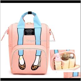 Bags Diapering Toilet Training Baby Kids Drop Delivery 2021 Waterproof Diaper For Mommy Maternity Nappy Backpack Baby Stroller Organiser Nurs