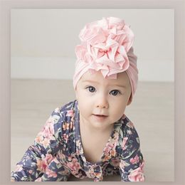 Baby Nylon Headbands Hairbands Hair Wraps Big Chiffon Flower Elastics for Children Girls Infant Toddlers Kids 0441