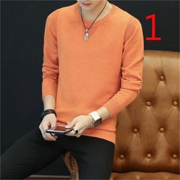 Men's long-sleeved t-shirt round neck on clothes autumn tide 210420