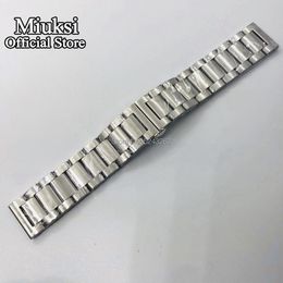 22mm solid 316L stainless steel strap butterfly buckle steel strip bracelet mens watchbands