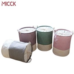 MICCK Laundry Basket Modern Home Linen Durable Waterproof Dirty Clothes Organiser Bathroom kitchen Sundries Toy Storage Basket 210719