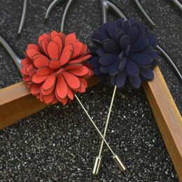 Pins, Brooches Upsacle Handmade Men's Suits Flower For Wedding Jewellery Lapel Pin Long Floral Corsage Boutonniere