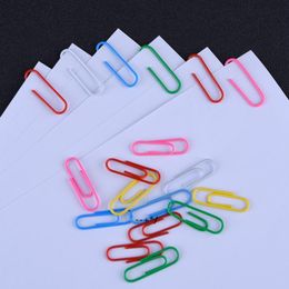 NEWMini Metal Papers Clips Colourful Paper Clip Bookmark Memo Planner Clamp Bookmarks Filing Supplies School Office Stationery RRE12124