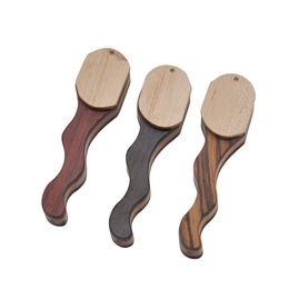 2021 Fashion Smoke Creative wood Pipes Portable Creative Smoking Pipe Herb Tobacco Pipe Wood Mouthpiece randomly design