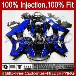 Injection Kit For HONDA CBR600RR CBR600 CC 2013 2014 2015 2016 2017 2018 2019 2020 Body 57No.90 CBR 600RR 600CC CBR 600 RR F5 13 14 15 16 17 18 19 20 Blue flames OEM Fairing