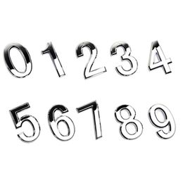 Numeral Door Plaque House Sign Plating Gate 0 To 9 Plastic Number Tag El Home Sticker Label Other Hardware