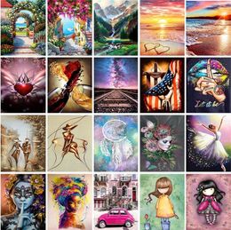 5D Diamond Painting Kits for adults Girls Sea Landscape Full Drill Drawing Paint by numbers Gem Art 12x8 inches