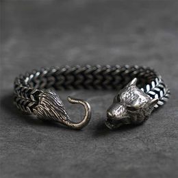 Viking Wolf Stainless steel bracelet for men Unisex 211124
