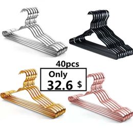 40PCS Household non-slip Hangers Multi-functional Clothes Hanger Adult Clothing Store Drying Racks Home Hanging Organizers 210702