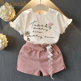 Bear Leader Girls Sets New Summer Children T-shirt and Denim Pants 2PCS Kids Outfits Casual Girl Clothing Fashion Soft Suit