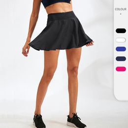 Running Shorts Womens Tennis Skirt With Inner Underpants Dancing Short Gym Women's Yoga 2 In 1 Sports Elastic Waist