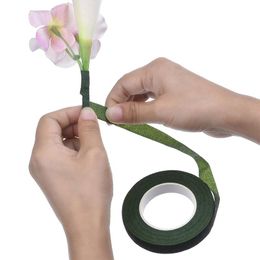 Decorative Flowers & Wreaths 30 Yard Floral Stem Tape Green Self-adhesive Paper Grafting DIY Artificial Flower Craft Tools Supplies