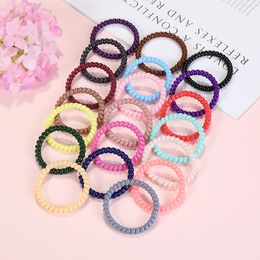 New Fashion Plastic Colourful Hair Rubber Bands Hairs Rope for Young Women 20pcs/Set