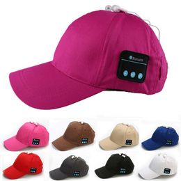 -Berretto Bluetooth Cappello da baseball Cappello da baseball Cappello da baseball Cappello da sole Musica Auricolare vivavoce con altoparlante MIC per Smart Phone con scatola al minuto