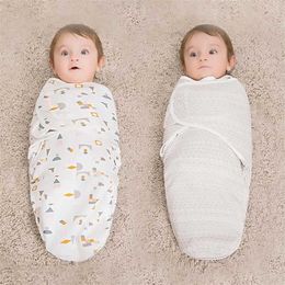 Babies Sleeping Bags born Baby Swaddle Wrap lope 100%Cotton 0-3 Months Swaddling Sleepsack 211025