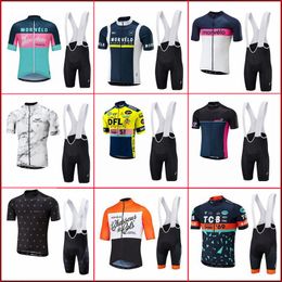 Morvelo Team Cycling jersey bib shorts sets Men's outdoor Sports uniform breathable mountain bike clothing bicycle outfits Y21040803