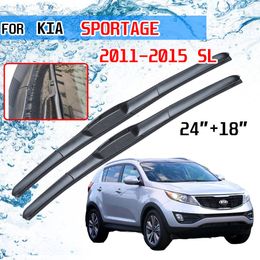 For Kia Sportage 2011 2012 2013 2014 2015 SL Accessories Front Window Windscreen Wiper Blade Brushes for Car Cutter U J Hook