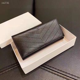 High quality designer's wallet made of cow leather, a necessary item for women's fashion