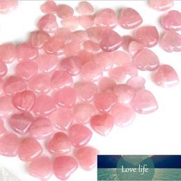 Natural Rose Quartz Heart Shaped Pink Crystal Carved Palm Love Healing Gemstone Lover Gife Stone Crystal Heart Gems LZ0018 Factory price expert design Quality