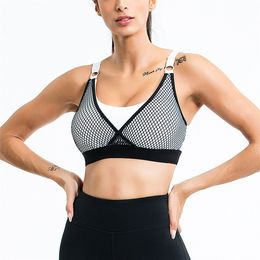 Sports Bra Melody Activewear Top Women's Breathable Yoga Bra Underwear Bras Running Gym Mesh Tank Push Up Brassiere Sportswear