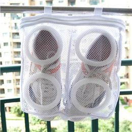 Storage Bags Arrival Fashion Organiser Shoe Mesh Laundry Shoes Dry Portable Washing 872324