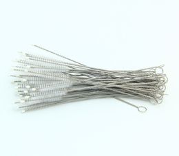 20 cm Reusable Straw Cleaning Brushes Stainless Steel Wash Drinking Pipe Brush Cleaner Household Kitchen Accessories DH9360