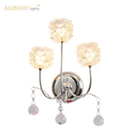 Modern LED Flower Wall Mounted Lamp Decoration Bandelion Model Crystal Family Series For Bedroom Livingroom Lamps