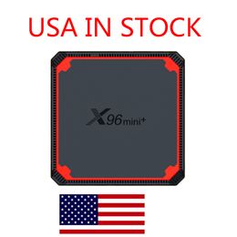 spedito dagli USA X96 Mini Plus X96mini Android 9.0 Smart TV Box 2G 16GB Amlogic S905W4 Quad Core 2.45G WiFi Set Top Media Player